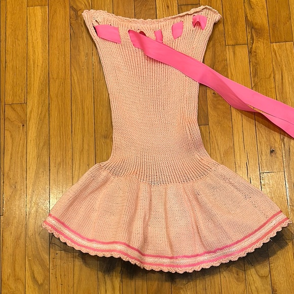Vintage Betsey Johnson Pink Knit Dress - Picture 2 of 9